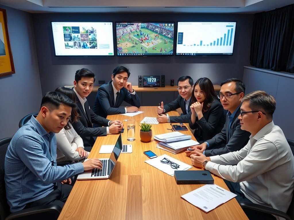 Wavicoud Games leadership team meeting